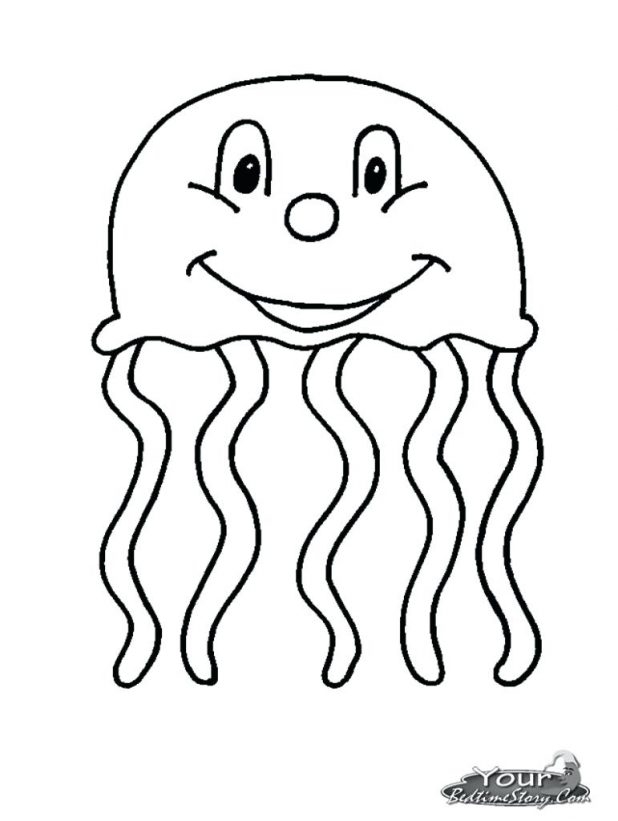 618x821 Coloring Pages Jellyfish Coloring Pages For Inspirations Cute
