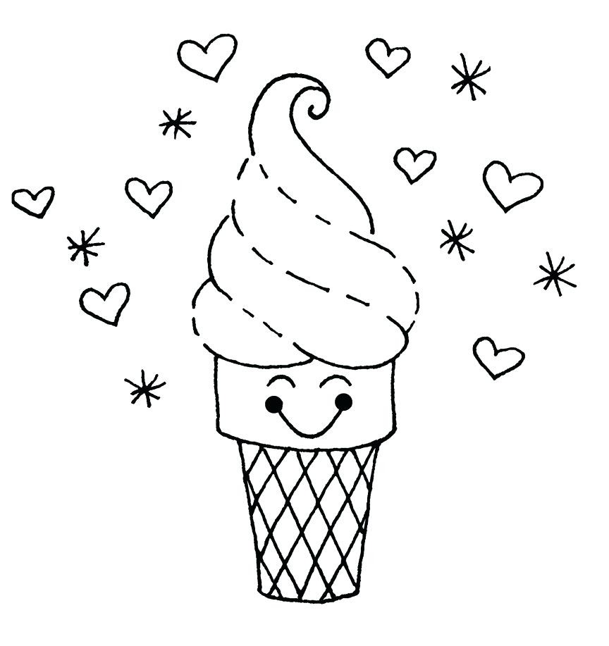 864x917 Cute Food Coloring Pages