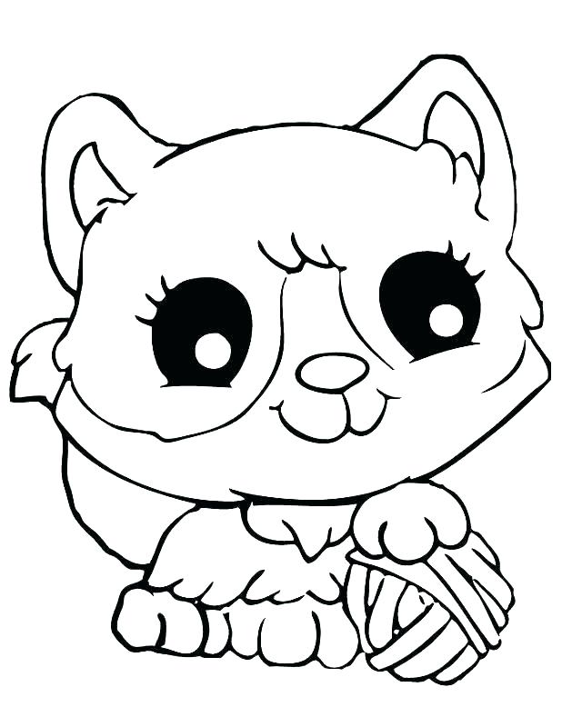 618x800 Christmas Kitten Coloring Pages
