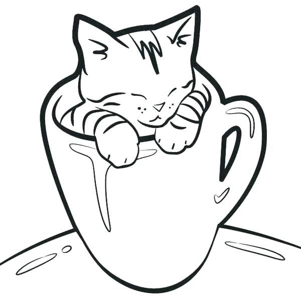 600x592 Cute Kitten Coloring Sheets Kitty Cat Coloring Pages Kitty Cat