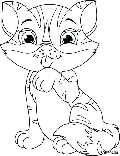 384x500 Kitten Coloring Pages Gallery Of Cute Kitten Coloring Pages Free