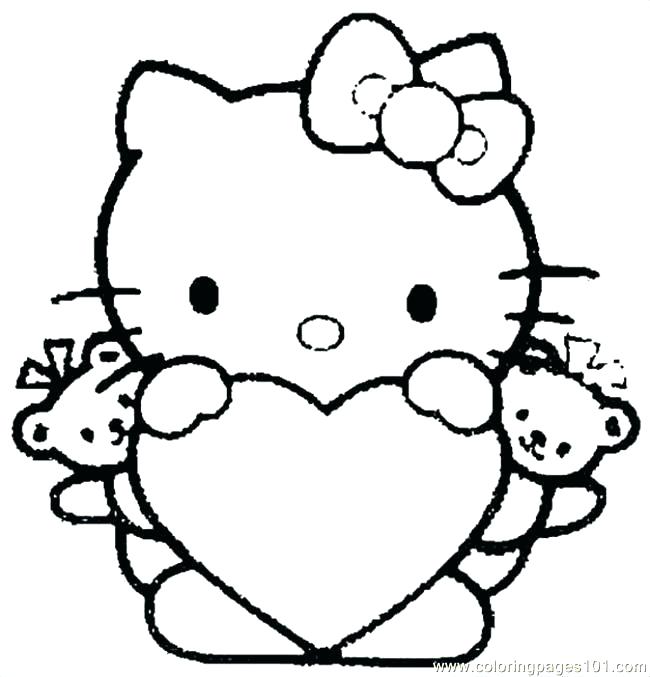 650x677 Cute Kitty Coloring Pages To Print