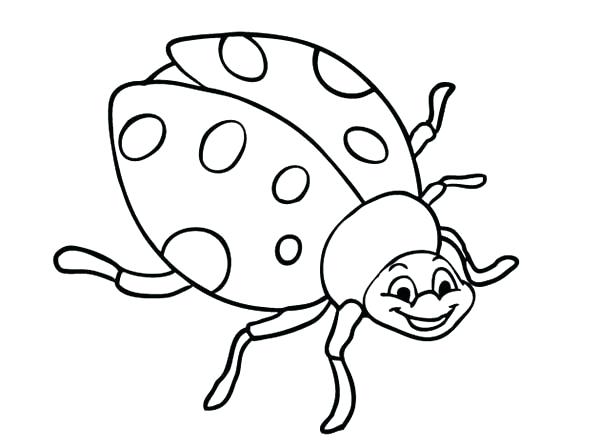 600x448 Lady Bug Color Page Lady Bug Laugh Coloring Page Cute Ladybug