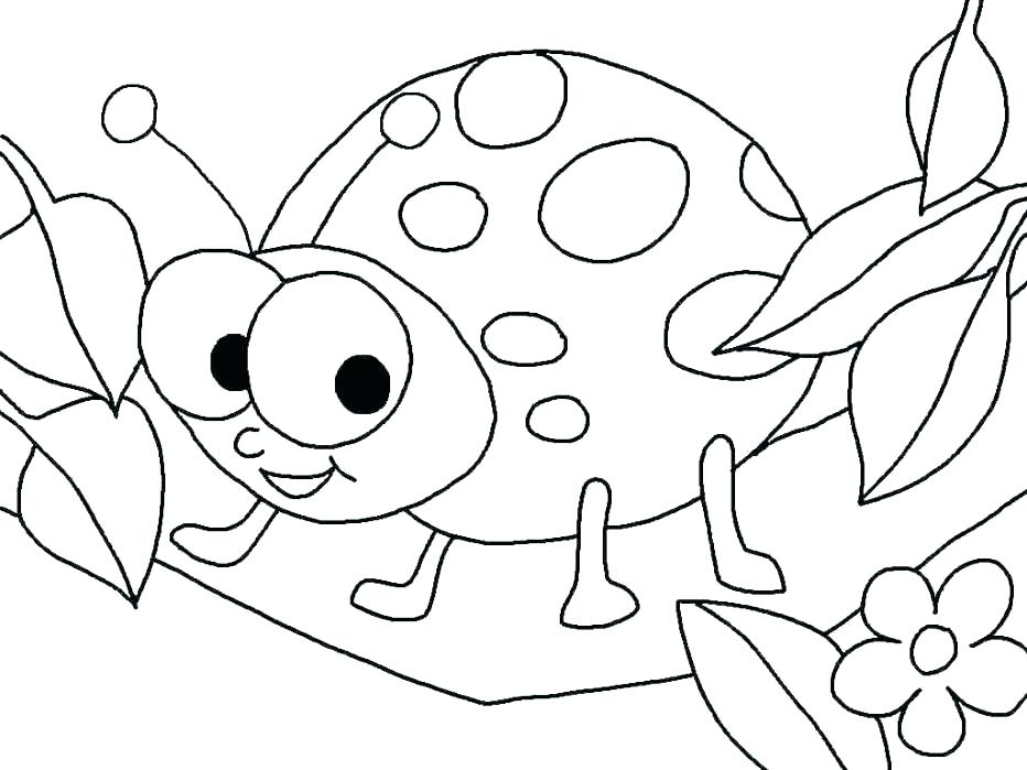 932x699 Lady Bug Coloring Page Ladybug Coloring Pages Terrific Cute