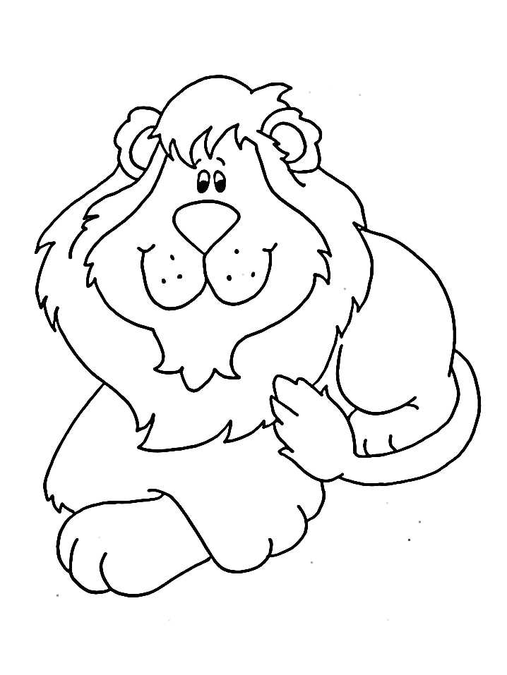 718x957 Cute Lion Coloring Pages Cub Animals Pictures