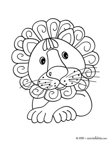 364x470 Kawaii Coloring Page Cute Lion Other Animals