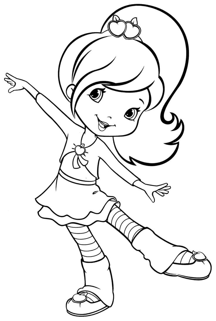 736x1091 Cute Baby Girl Coloring Pages