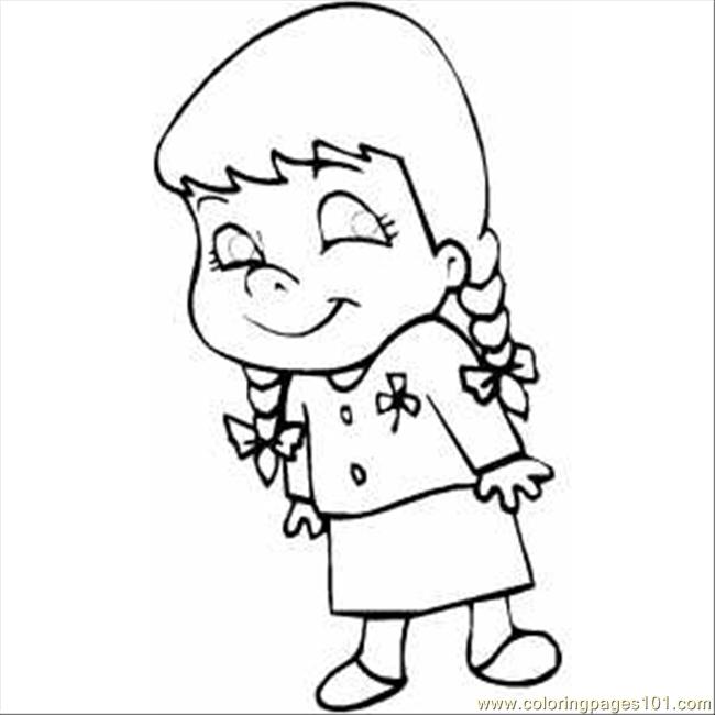 650x650 Little Girl Coloring Pages