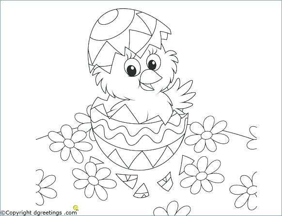 582x445 Coloring Pages Disney Cute Little Girl Egg Easter Chick Media
