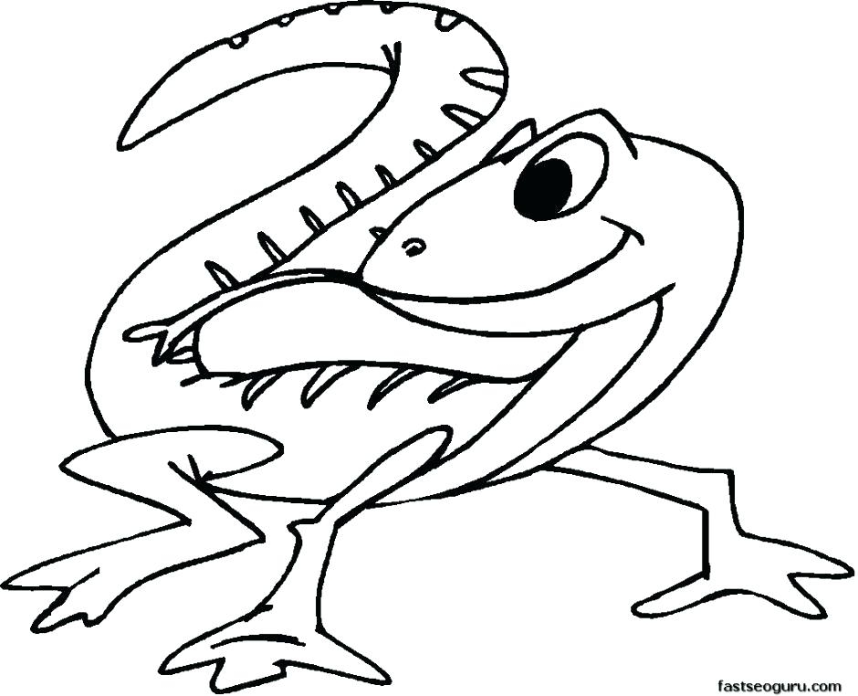 940x762 Cute Lizard Coloring Pages