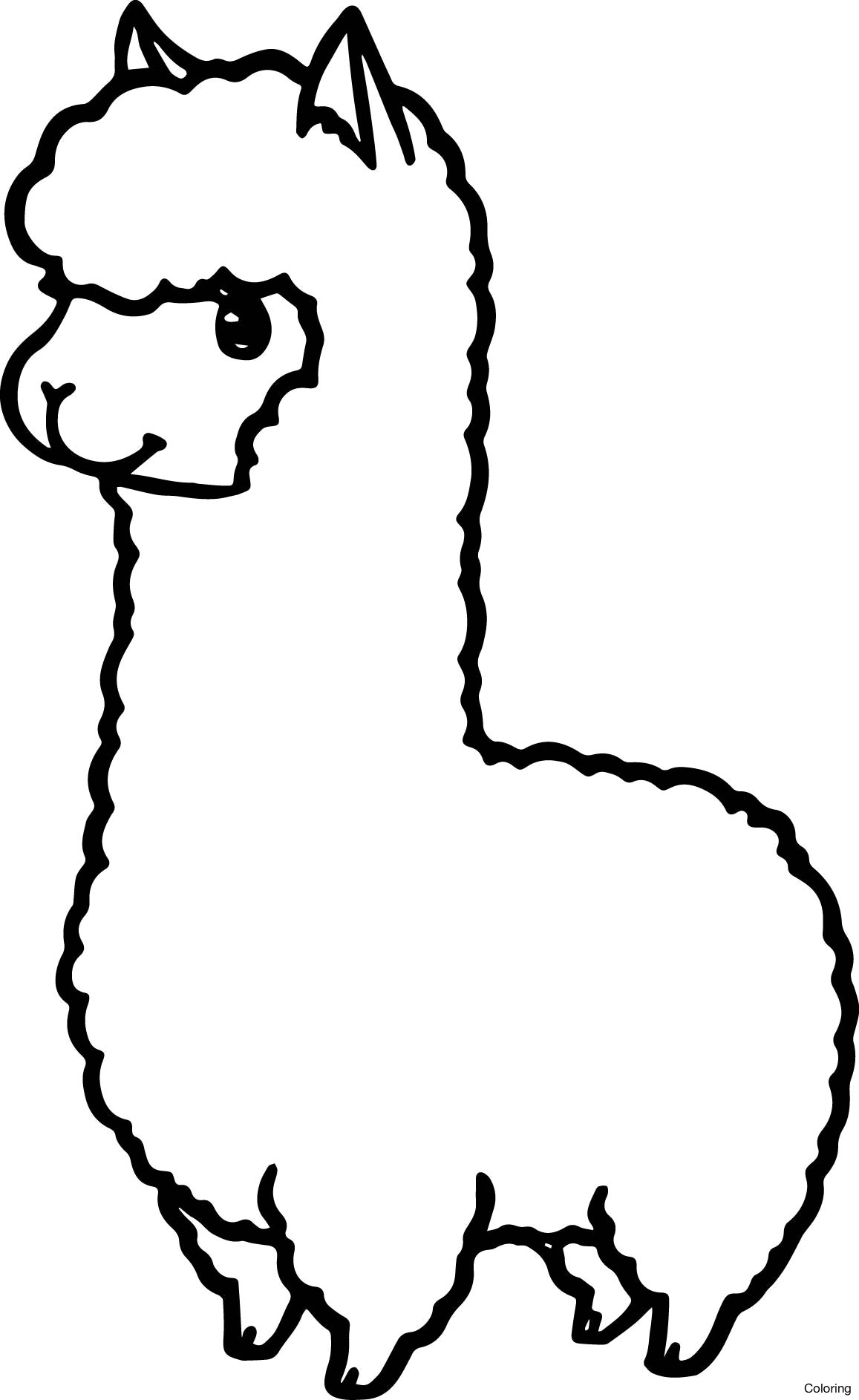 1157x1886 Llama Coloring Pages Free Printable For Kids Cute Diaiz