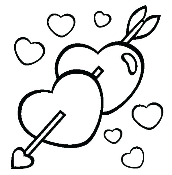 600x612 Heart Coloring Page Heart Coloring Pages Printable For Heart