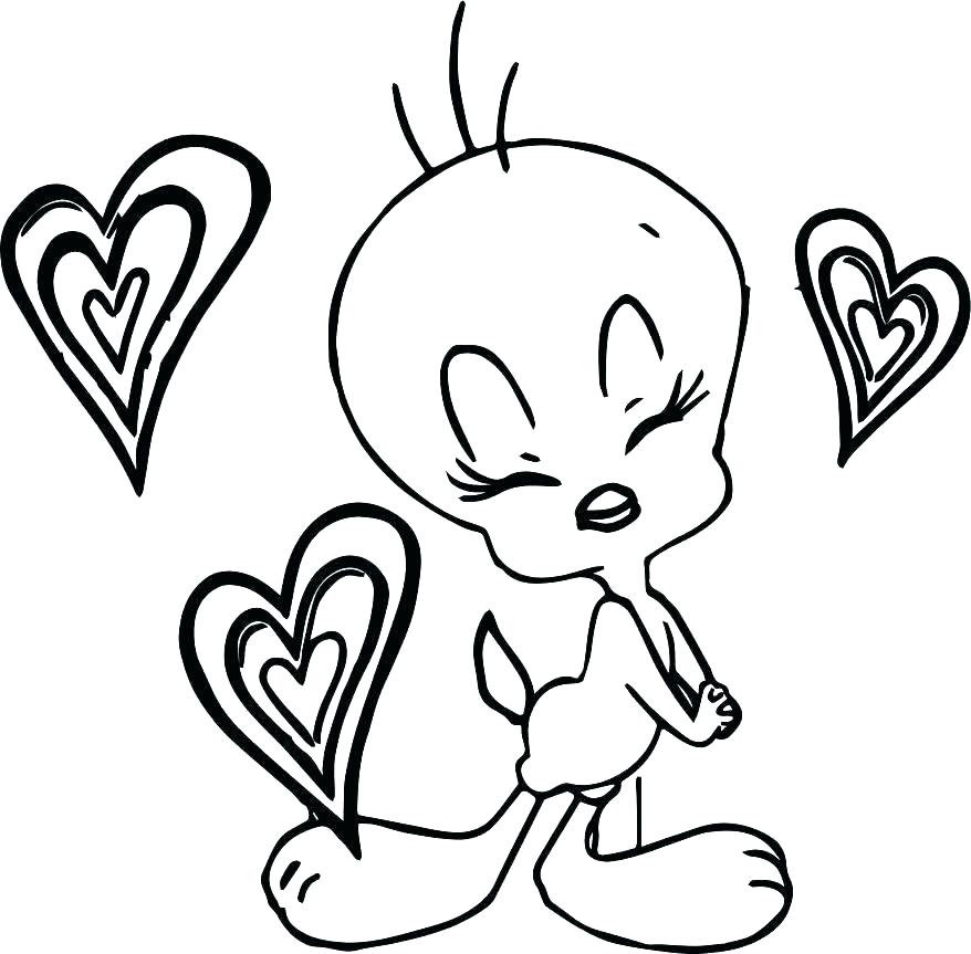 878x863 Heart Coloring Pages Online