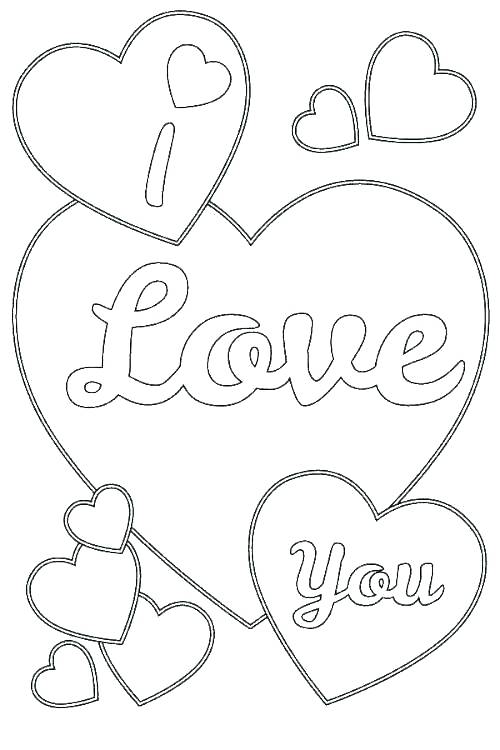 500x750 Love Coloring Sheet