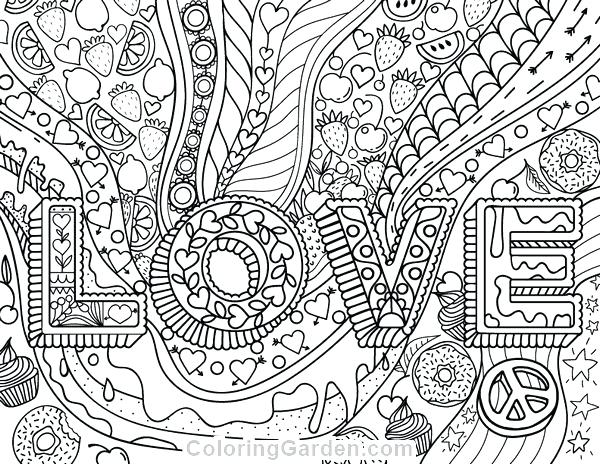 600x464 Love Color Pages Love Coloring Pages For Adults Cute Love Coloring