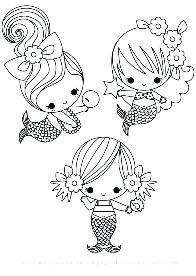 684x964 Cute Mermaid Coloring Pages Little Mermaids Coloring Pages One