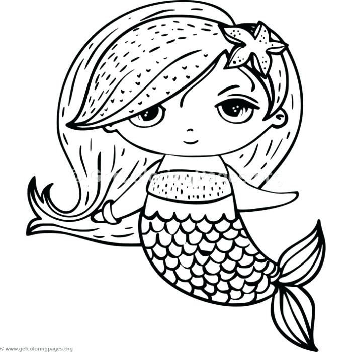 700x700 Mermaid Coloring Pages Simple Cute Mermaid Coloring Pages Cute