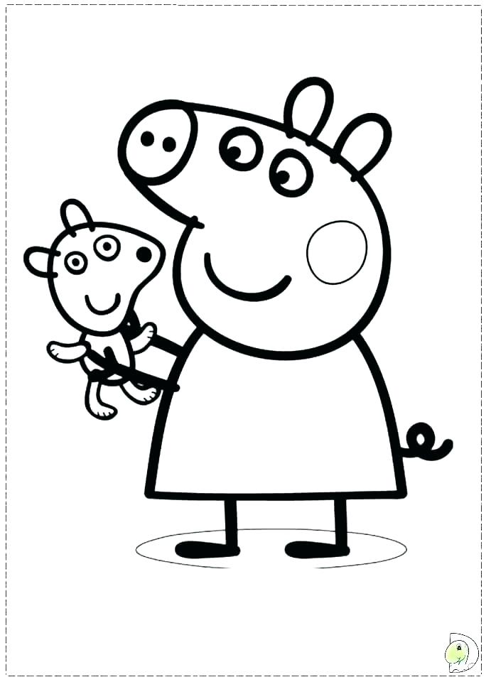 691x960 Minecraft Coloring Pages Baby Pig Pigs Cute Guinea Printable Page