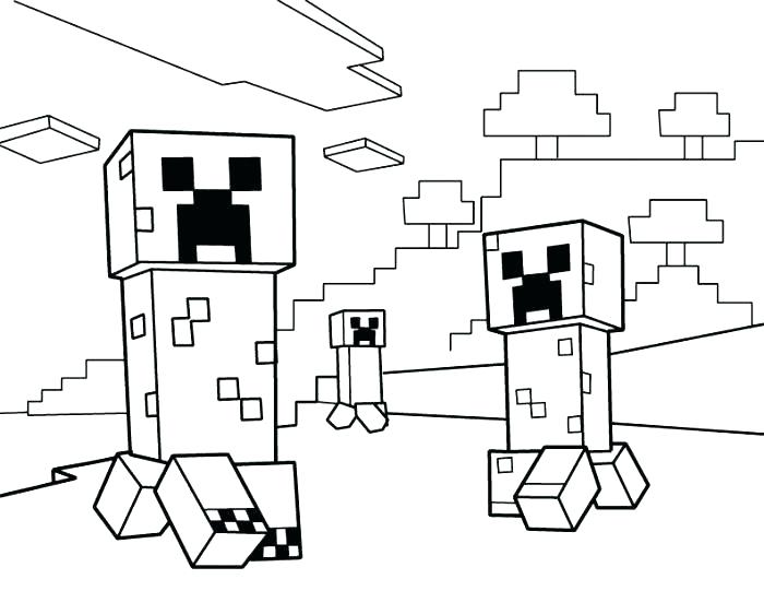 Cute Minecraft Coloring Pages at GetDrawings | Free download