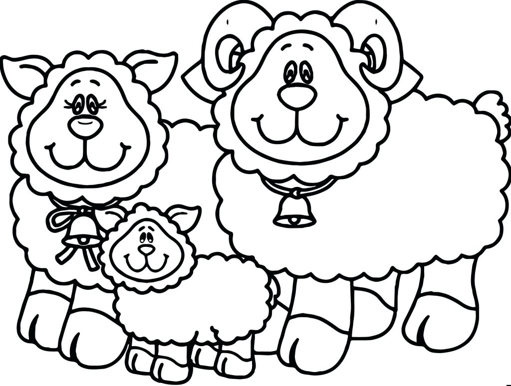 1024x774 Coloring Pages Sheep Coloring Pages Cute Bighorn Sheepdog Sheep
