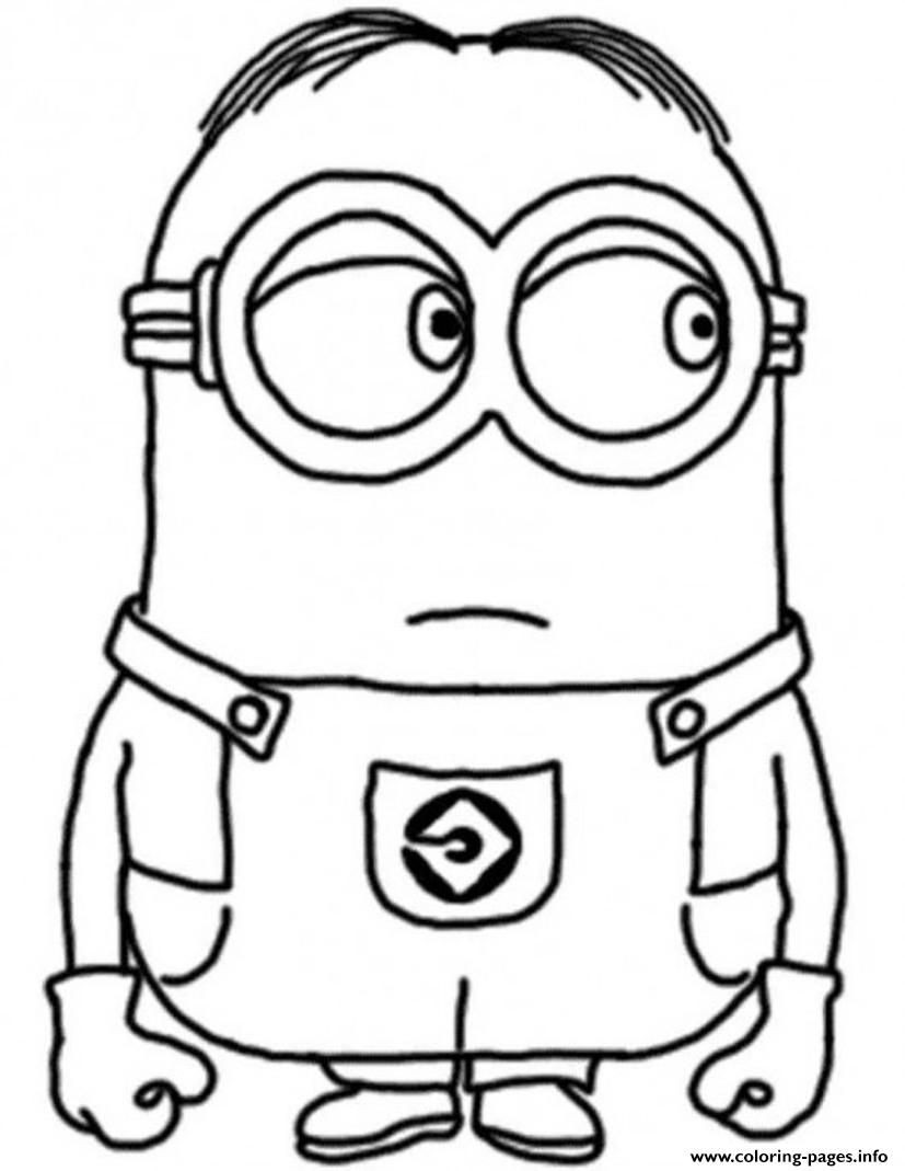 827x1069 Cute Minion Coloring Pages Kids Magnificent Minon Acpra