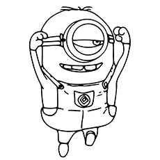 230x230 Cute Minions Coloring Pages For Your Toddler