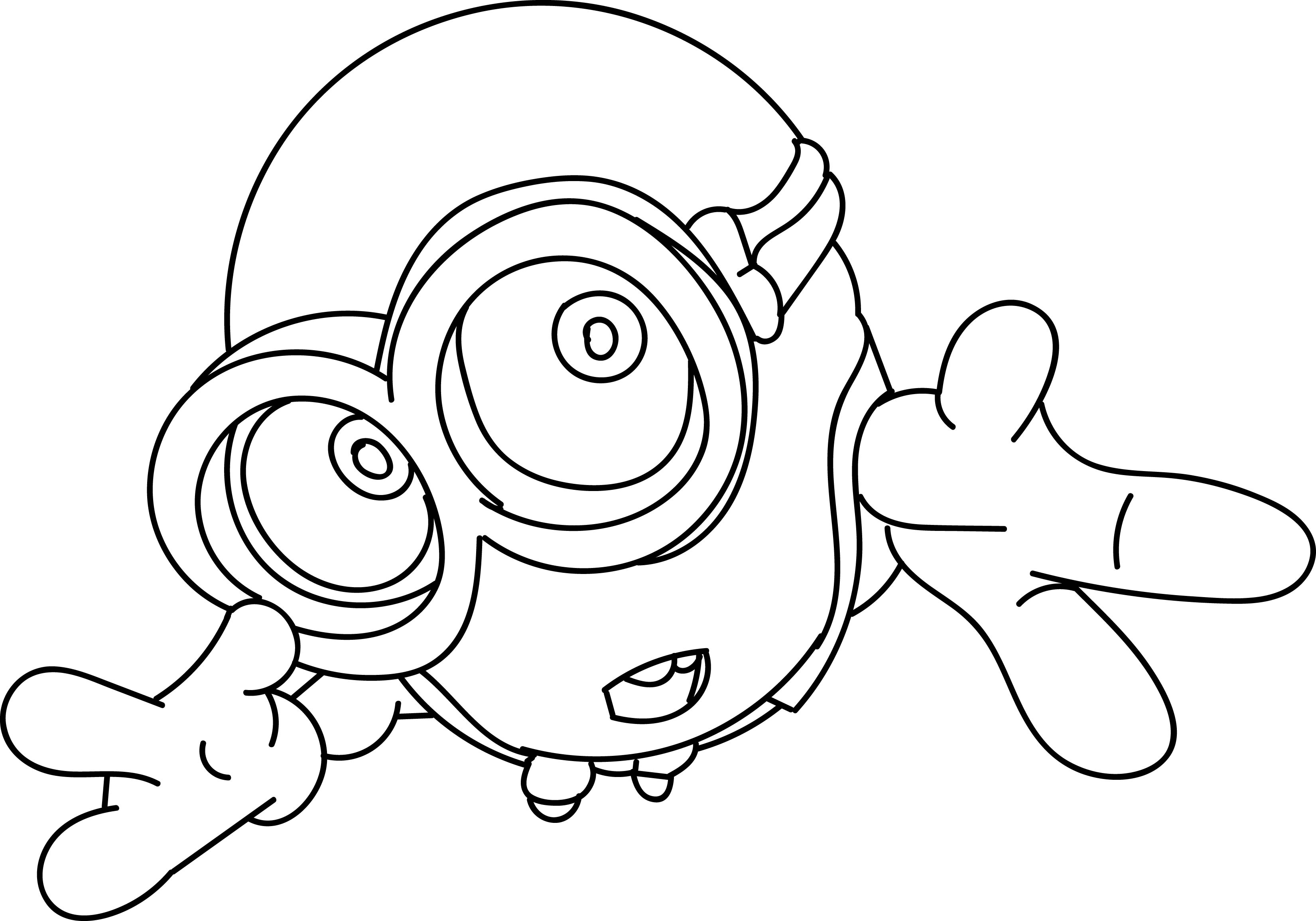 3300x2309 Funny Cartoon Minion Coloring Pages