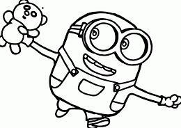 260x184 Minion Cute Coloring Great Minion Coloring Pages