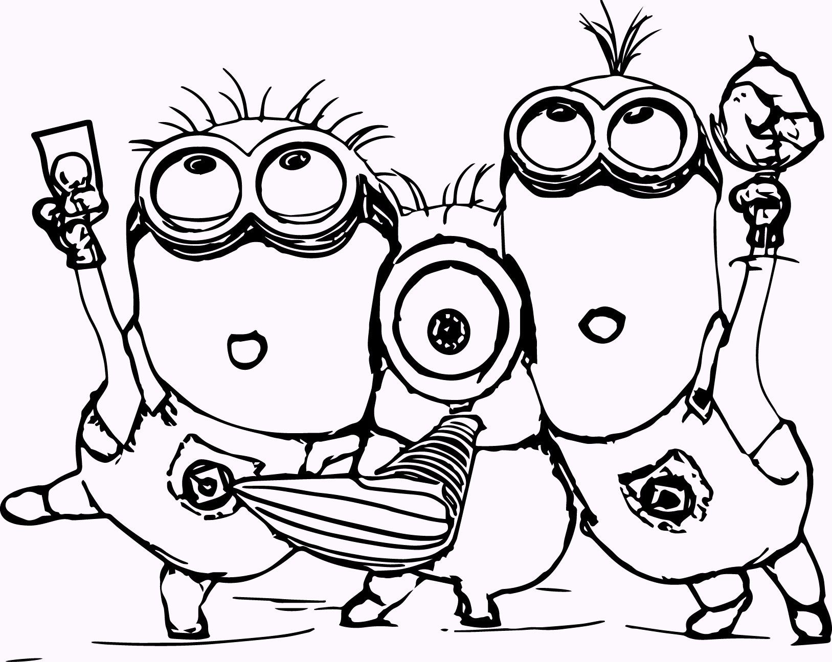 1627x1296 Minions Coloring Pages