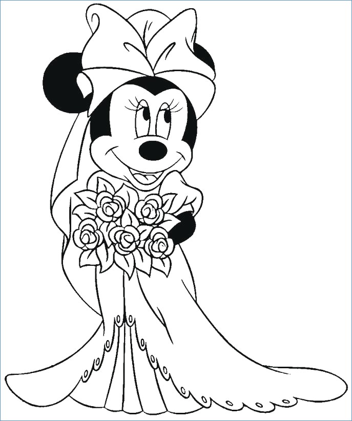 687x822 Daisy Minnie Disney Valentine Coloring Pages