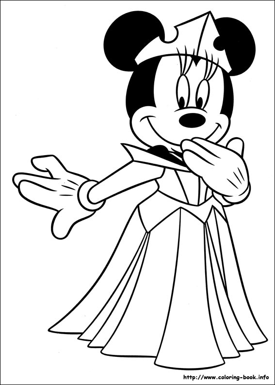 567x794 Free Printable Minnie Mouse Coloring Pages