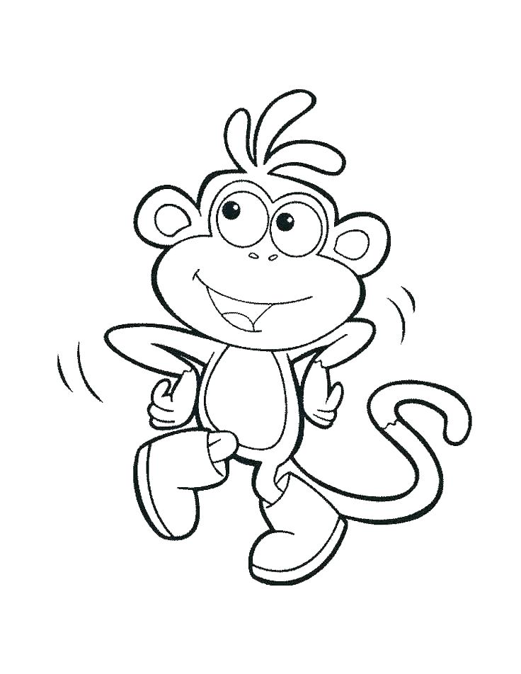 736x952 Five Little Monkeys Coloring Page Cute Monkey Coloring Sheets