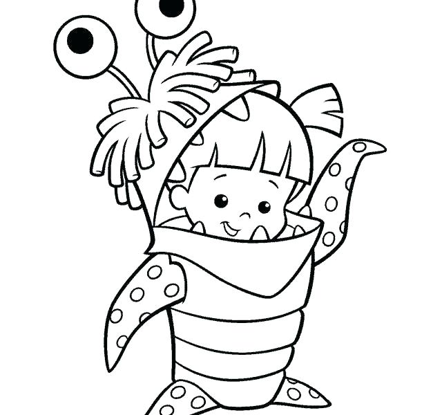 640x600 Printable Monster Coloring Pages