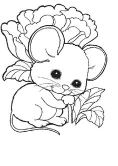 236x332 Cute Mouse Coloring Pages Free Kids Coloring Pages