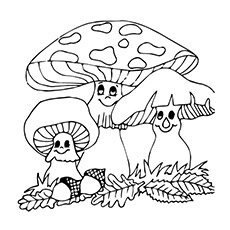 230x230 Mushroom Coloring Pages Kids Printable Coloring Pages