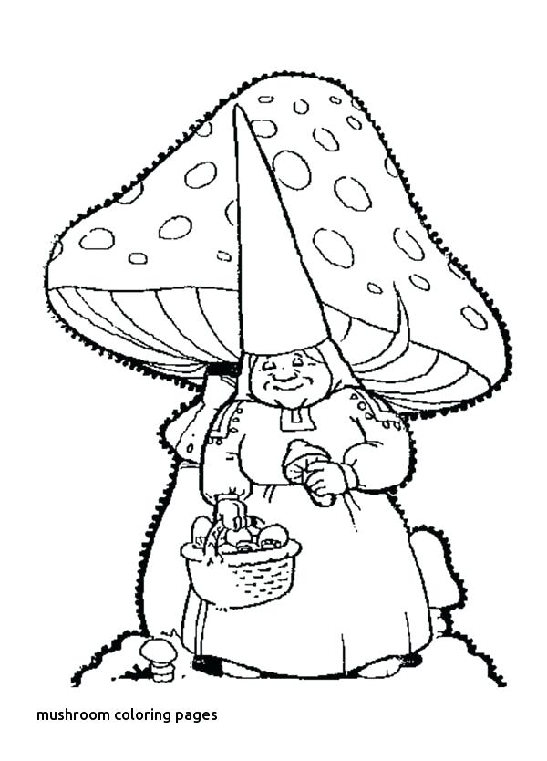 600x834 Mushroom Coloring Pages Picking Up Mushrooms Cute For Mushroom