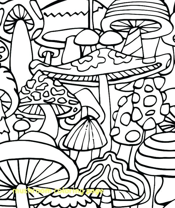 570x677 Trippy Mushroom Coloring Pages Coloring Magnificent Psychedelic