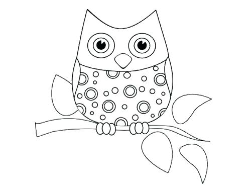 500x386 Owl Coloring Pages Coloring Pages Draw An Owl Owl Coloring Pages