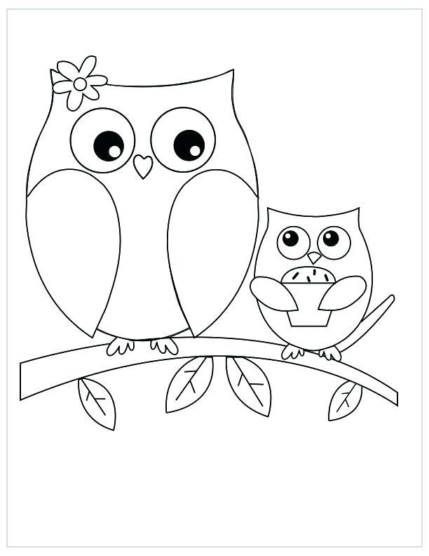 612x792 Owl Coloring Pages Free Owl Print Out Coloring Pages Mothers Day