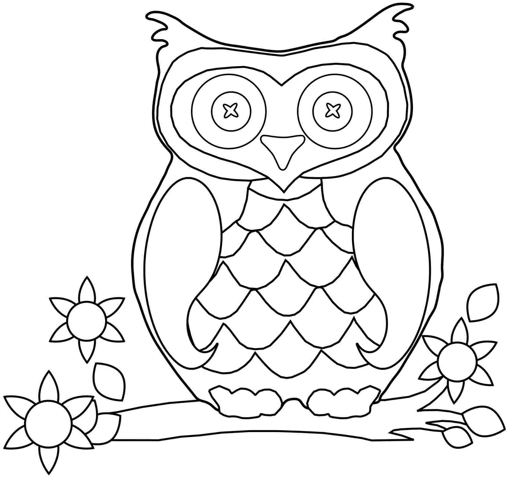 1663x1562 Printable Owl Picture Owl Printable Coloring Pages Common Core