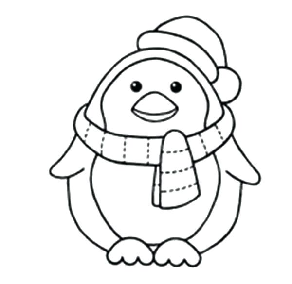 600x585 Penguin Pictures To Color As Well As Coloring Pages Of Penguins