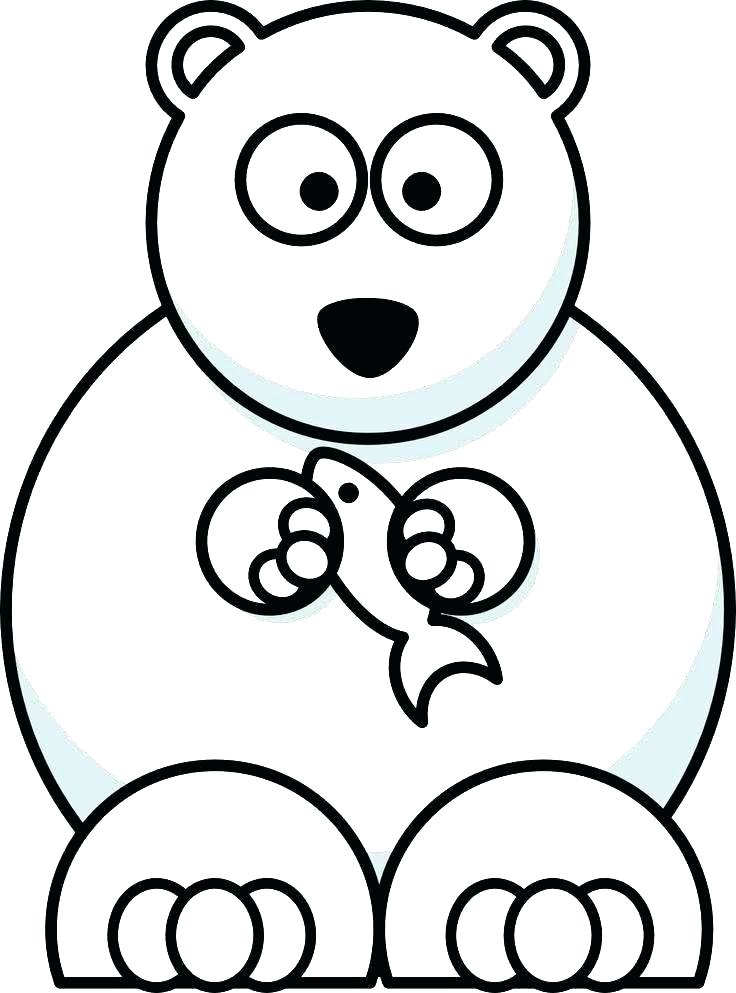 736x993 Polar Bear Coloring Page Cute Polar Bear Coloring Pages Cartoon