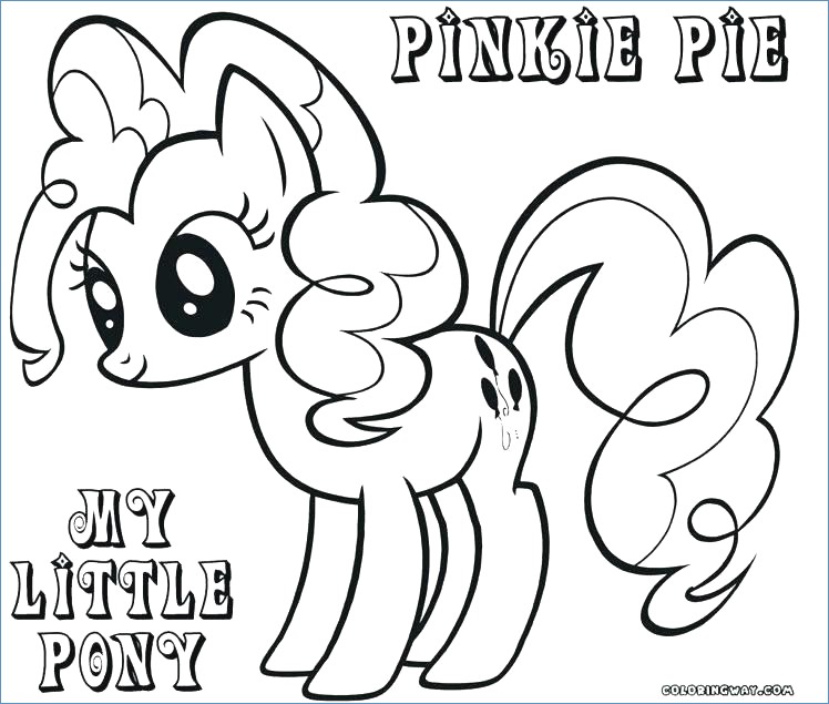 748x635 Cute Pony Horse Coloring Page
