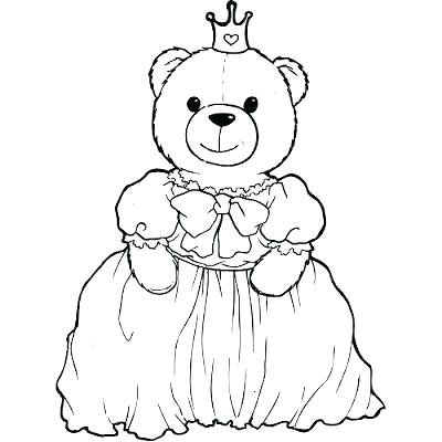 400x400 Princess Color Pages Teddy Bear Color Page Princess Coloring Pages