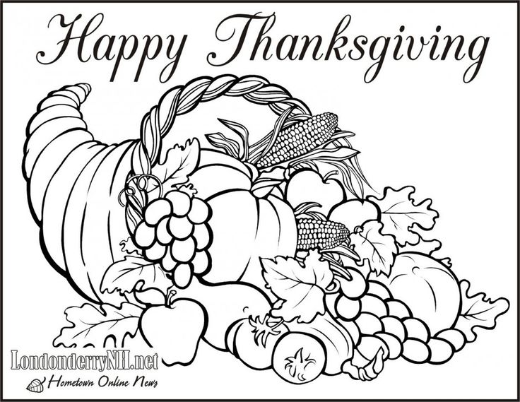 736x569 Thanksgiving Color Sheets Free Printable