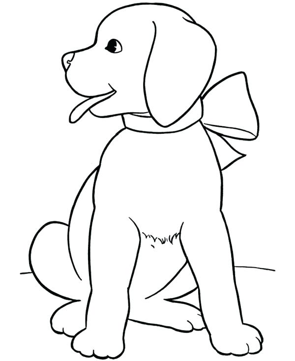 600x734 Easy Puppy Drawings How To Draw A Dog Simple Easy Drawing Puppy