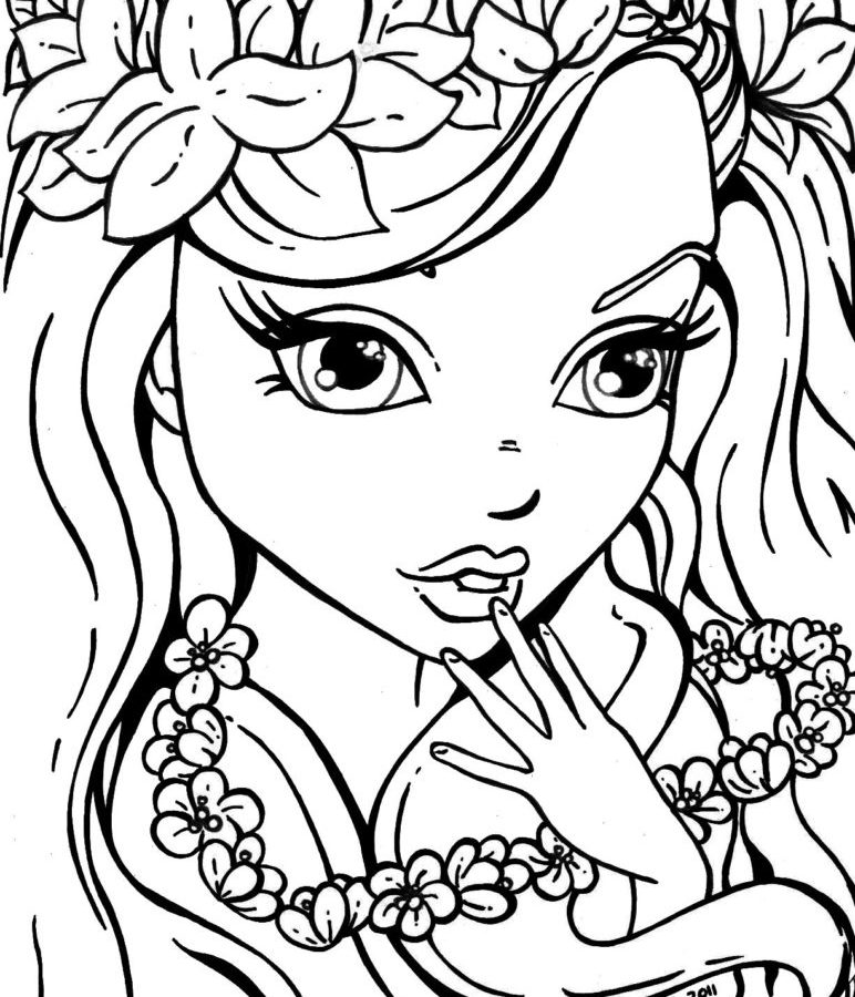 772x900 Coloring Pages For Girls Printable Kids Cute Free General Puppy