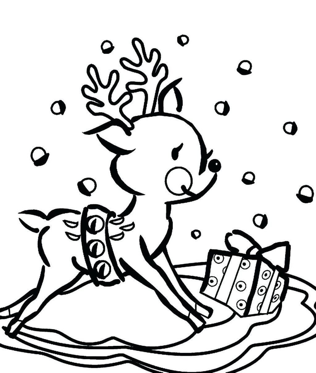 1024x1209 Cute Reindeer Coloring Pages Tixac