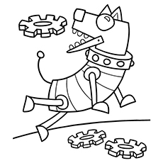 230x230 Cute Free Printable Robot Coloring Pages Online