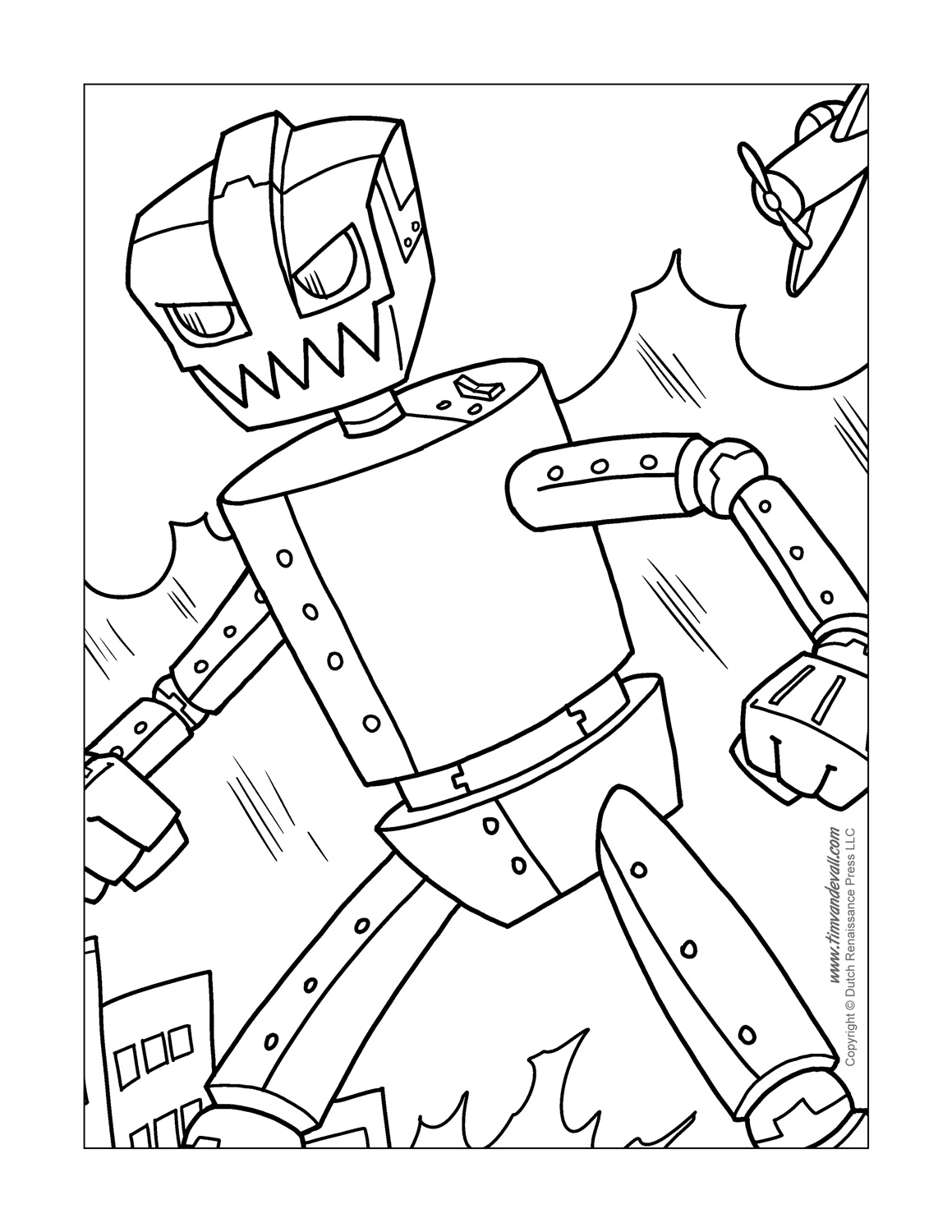 1159x1500 Robot Coloring Pages